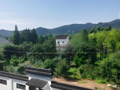 湖州长兴水口徽派建筑出租，有菜地，7间房，竹林环绕，看山图2